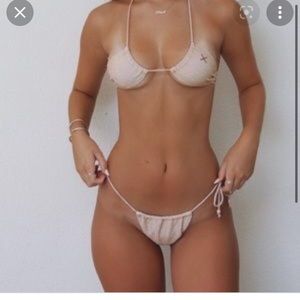 Boutine LA gold dust shimmer top size M